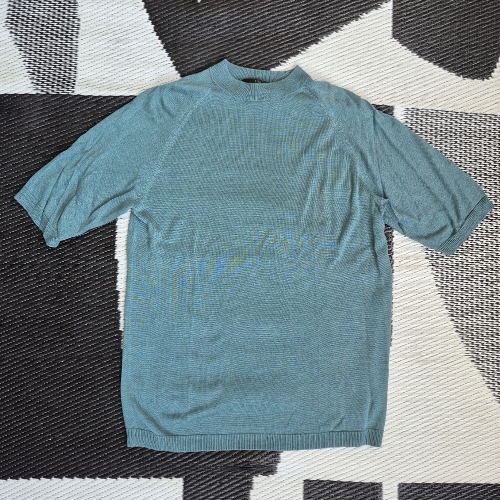 Murano Teal Silk Sweater